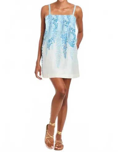 Mestiza New York Bea Shift Mini Dress In Blue Floral