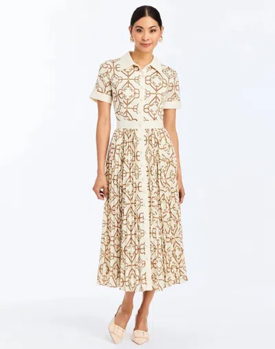 MESTIZA NEW YORK BILLIE COLLARED SHIRT DRESS IN BROWN