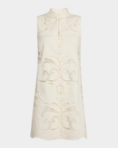 Mestiza New York Bora Bora Sleeveless Embroidered Mini Dress