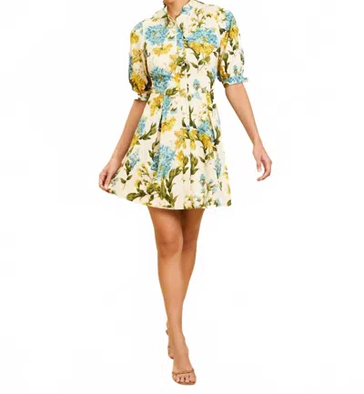 Mestiza New York Brooklyn Mini Dress In Verdant Blooms In Multi