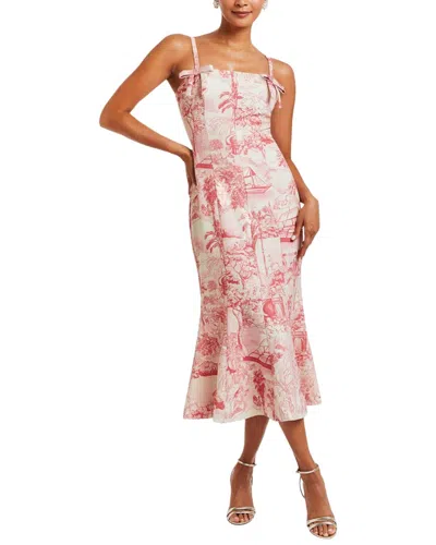 Mestiza New York Calista Fit-and-flare Midi Dress In Pink