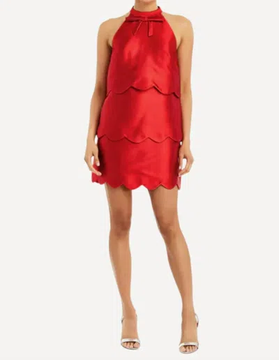 Mestiza New York Cannes Convertible Mini Dress In Rose Red