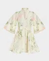 Mestiza New York Carmen Floral-print Bow Mini Dress In Pastel Floral