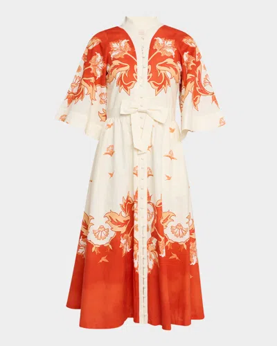 Mestiza New York Carmen Floral-print Cotton Midi Dress