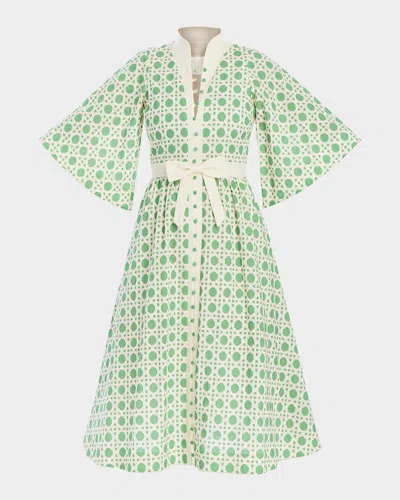 MESTIZA NEW YORK CARMEN GEOMETRIC-PRINT MIDI DRESS