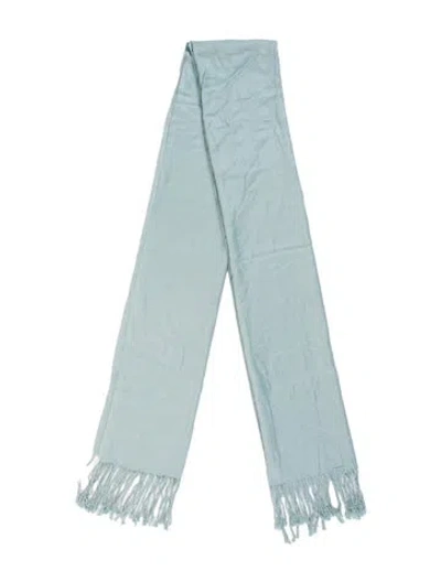 Pre-owned Mestiza New York Cashmere Scarf In Blue
