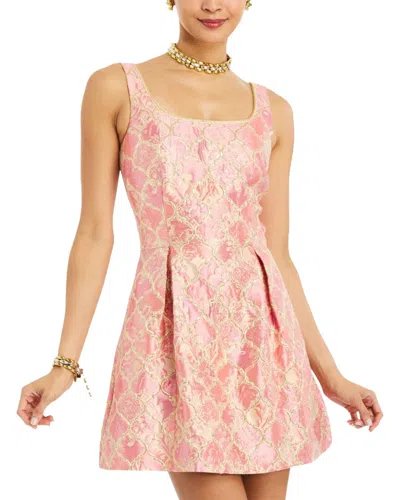 Mestiza New York Cora Mini Dress In Gilded Pink In Multi