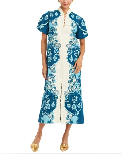 Mestiza New York Elliana Printed Barong Midi Dress In Neutral