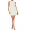 Mestiza New York Etta Pearl Scallop Mini Dress In Tonal Ivory In White