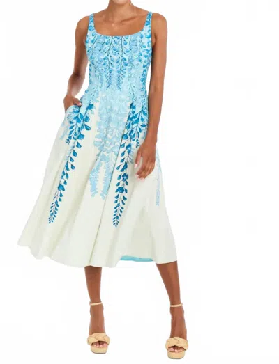 Mestiza New York Floral Midi Dress In Blue