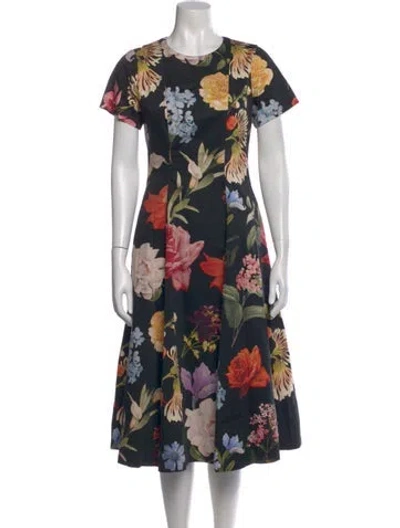 Pre-owned Mestiza New York Floral Print Knee-length Dress In Multi