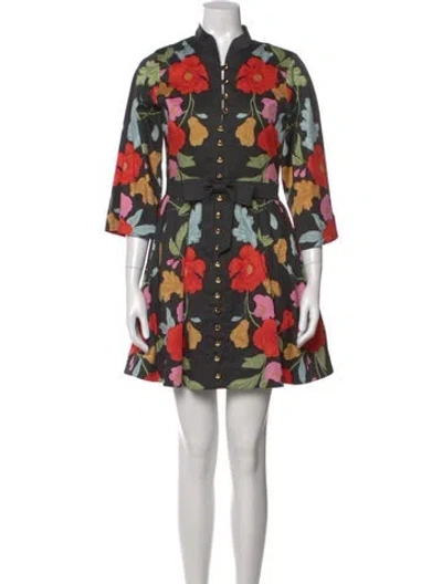 Pre-owned Mestiza New York Floral Print Mini Dress In Multi