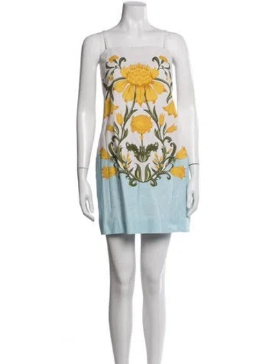 Pre-owned Mestiza New York Floral Print Mini Dress In Pink