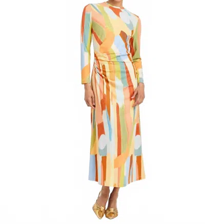 Mestiza New York Gabriella Midi Dress In Fresco Tides In Multi