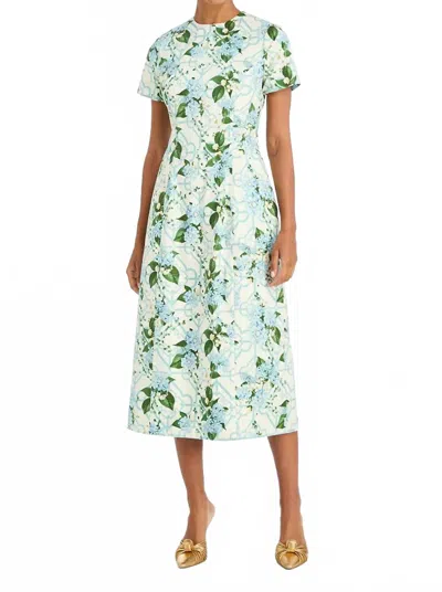 Mestiza New York Hampton Convertible Midi Dress In Quatrefoil Blue