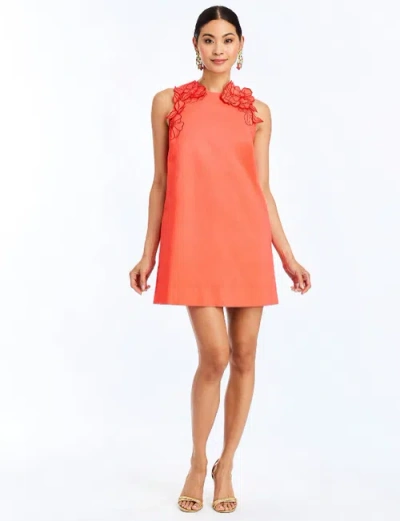 Mestiza New York Juniper Shift Mini Dress In Orange