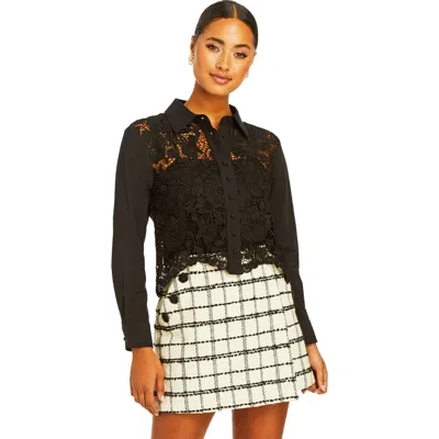 Mestiza New York Leon Lace Top In Black