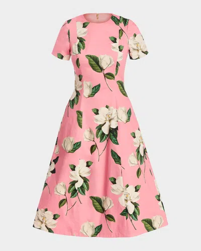 Mestiza New York Lia Belted Reversible Midi Dress In Vanilla Pink