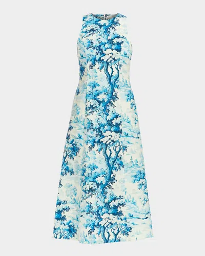 MESTIZA NEW YORK LOUISA SLEEVELESS TOILE-PRINT MIDI DRESS