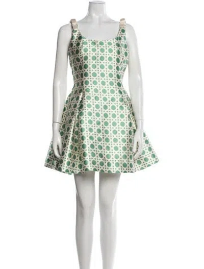 Pre-owned Mestiza New York Patterned Mini Dress In Neutrals