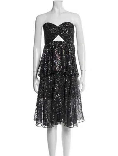 Pre-owned Mestiza New York Printed Mini Dress In Multi