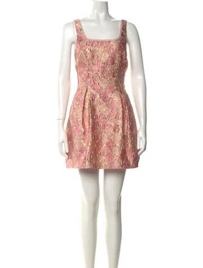 Pre-owned Mestiza New York Printed Mini Dress W/ Tags In Pink