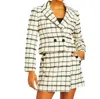 Mestiza New York Priscilla Blazer In Cream/black In Multi