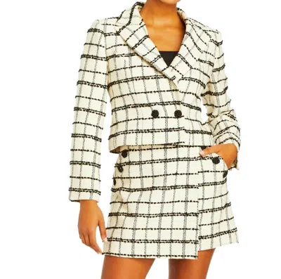 Mestiza New York Priscilla Blazer In Cream/black In Multi