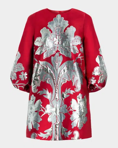 Mestiza New York Rosanna Jacquard Mini Dress In Red