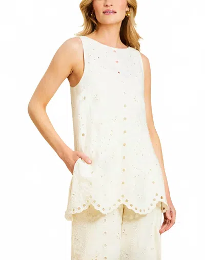 Mestiza New York Sol Tunic Top In Ivory In White