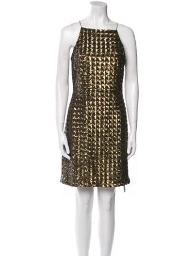 Pre-owned Mestiza New York Square Neckline Mini Dress