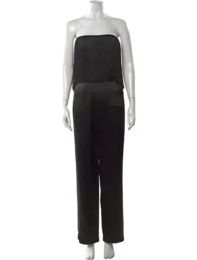 Pre-owned Mestiza New York Strapless Jumpsuit In Black