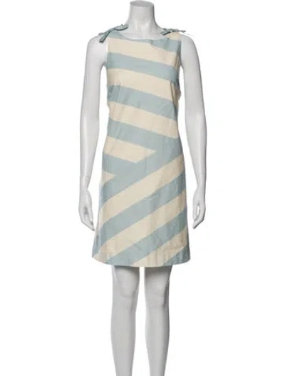 Pre-owned Mestiza New York Striped Mini Dress W/ Tags In Blue