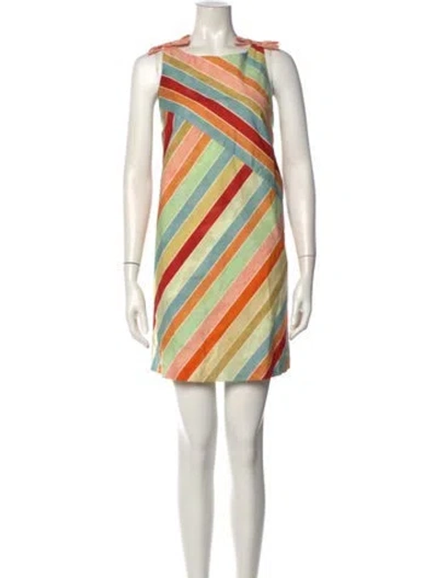 Pre-owned Mestiza New York Striped Mini Dress W/ Tags In Multicolor