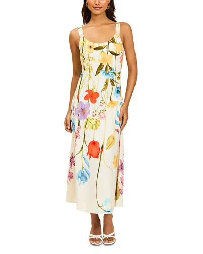 Mestiza New York Sugarcane Slip Midi Dress In Multi