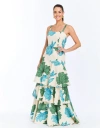 Mestiza New York Torero Convertible Gown In Green