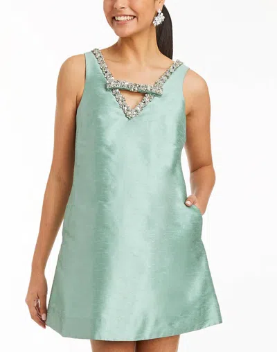 Mestiza New York Willa Mini Dress In Jade In Blue