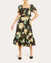 Mestiza Jasmine Midi Dress In Black