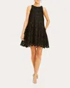 Mestiza Women's Luli Scalloped Guipure Lace Mini Dress In Black