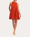 Mestiza Women's Luli Scalloped Guipure Lace Mini Dress In Red