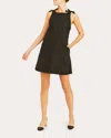 Mestiza Women's Payton Embroidered Cotton-poplin Mini Dress In Black