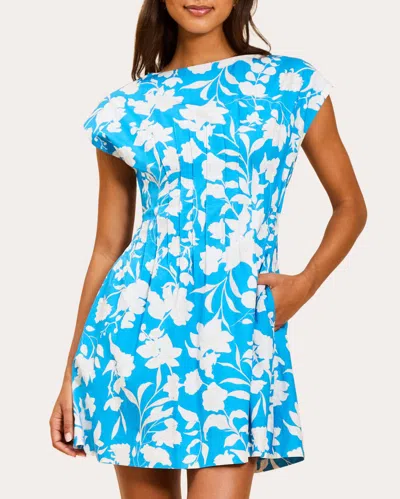 Mestiza Women's Quinn Floral Poplin Pintucked Mini Dress Cotton In Multi
