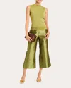 Mestiza Women's Soho Metallic Knit Top In Green