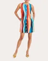 Mestiza Women's Tuesday Abstract Print Crepe Mini Dress Polyester/spandex In Multi