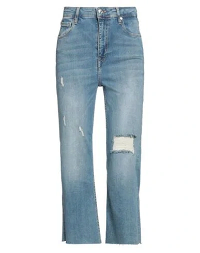 Met Jeans Woman Jeans Blue Size 29 Cotton, Polyester, Elastane