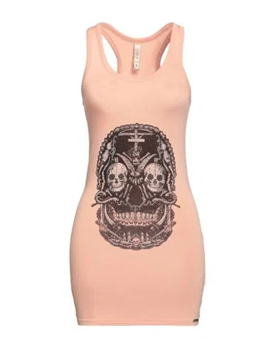 Met Jeans Woman Mini Dress Blush Size Xs Viscose, Elastane In Pink
