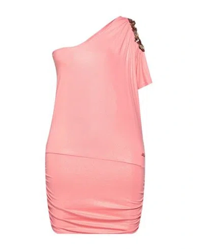 Met Jeans Woman Mini Dress Pink Size S Viscose, Elastane