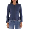 Met Blue Polyamide Full-length Jacket In Blue