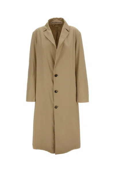 Meta Campania Beige Senga Cotton Trench Coat In Neutral
