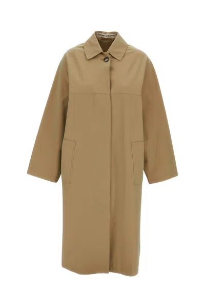 Meta Campania Beige Steve Tonic Cotton Poplin Car Coat In Brown